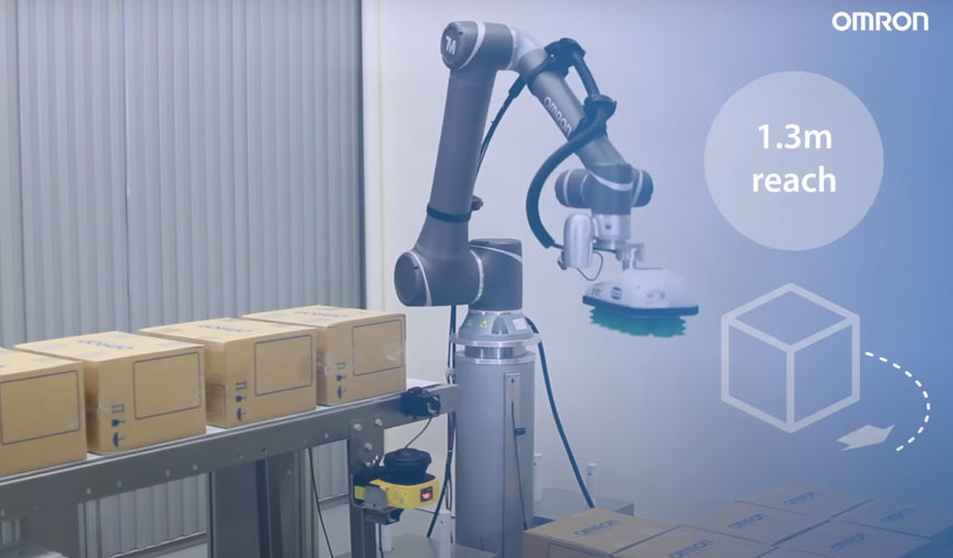 OMRON LANCE UNE SOLUTION DE PALETTISATION COBOT